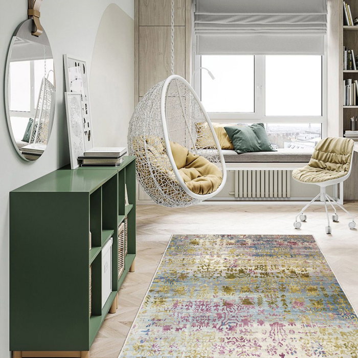 Conceptum Els1895 Alfombra de Pasillo de Terciopelo Multicolor 100 x 150 cm Conceptum Els1895 Alfombra de Pasillo de Terciopelo Multicolor 100 x 150 cm